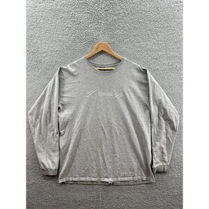 Marithe Francois Girbaud Gray Long Sleeve Crewneck Shirt Embroidered Logo Sz. XL